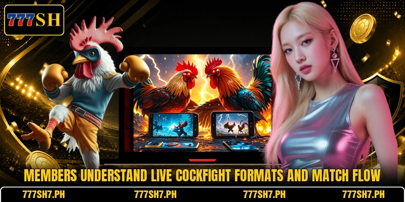 Members understand live cockfight formats and match flow Members understand live cockfight formats and match flow