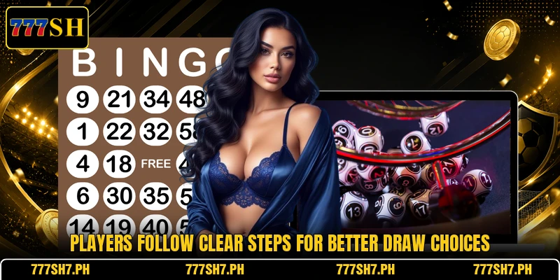 Players follow clear steps for better draw choices Players follow clear steps for better draw choices