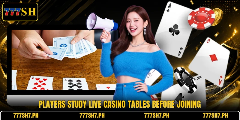 Players compare classic table choices before joining Players compare classic table choices before joining