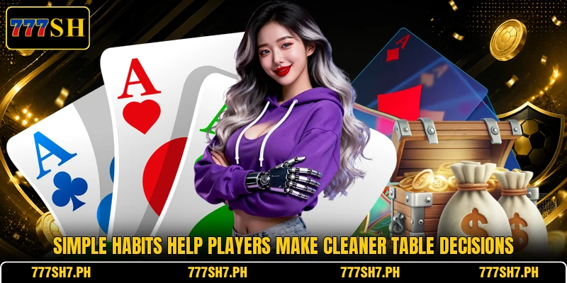 Simple habits help players make cleaner table decisions Simple habits help players make cleaner table decisions