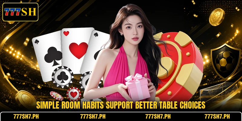 Simple room habits support better table choices Simple room habits support better table choices